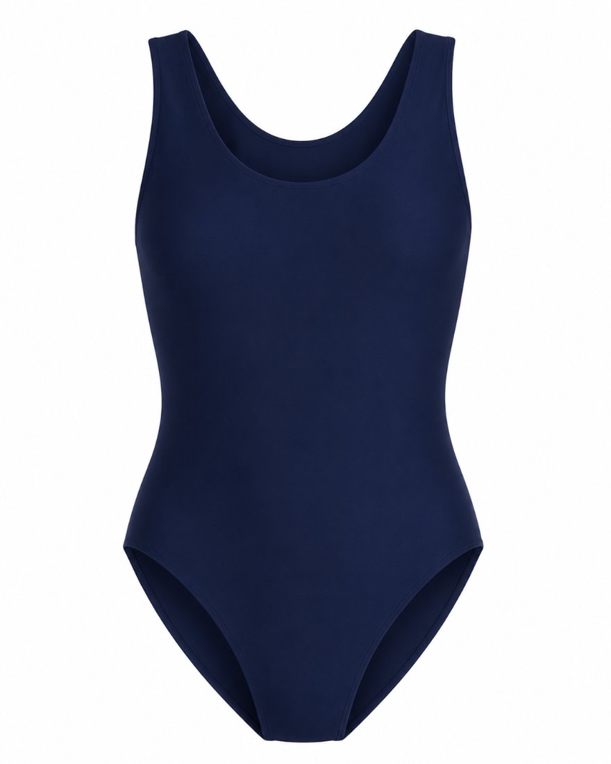 Traje de baño una pieza azul marino